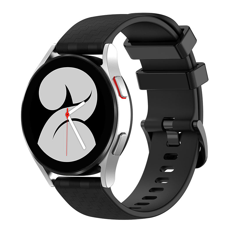 For Garmin Samsung Polar Huami Huawei 20mm Carbon Fiber Silicone Watch Band Replacement Wrist Strap For Garmin Samsung Polar Huami Huawei 20mm Carbon Fiber Silicone Watch Band Replacement Wrist Strap